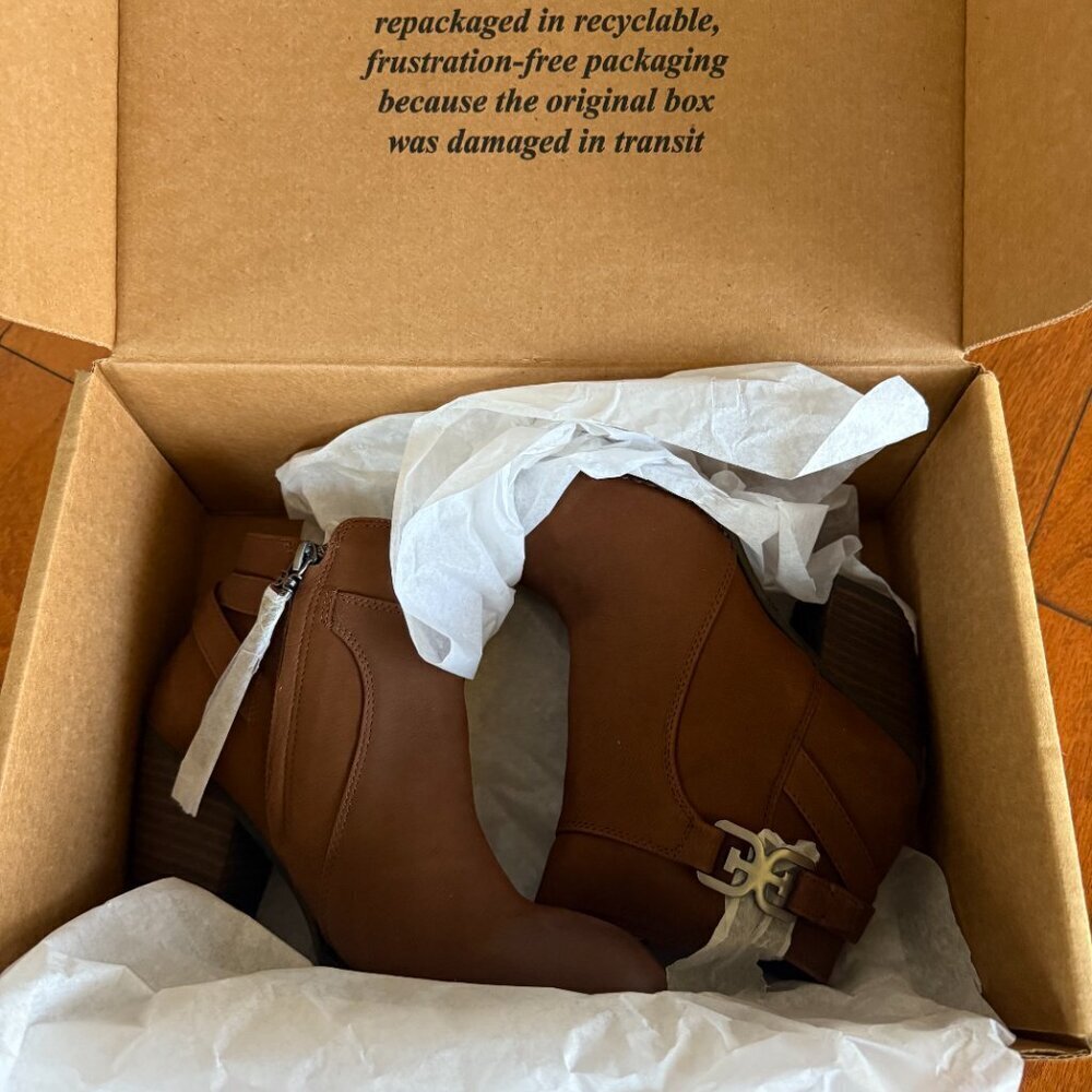 Sam Edelman Morgon Toasted Coconut Elko Nubuck Leather Brand New - Picture 10 of 10